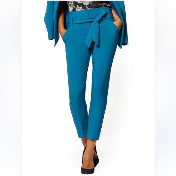 Women’s Turquoise Ankle Length Pants - Picture 1 of 5